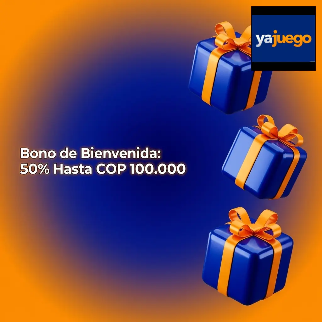 Bono de bienvenida 50% hasta COP 100.000
